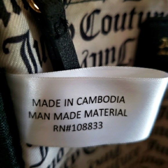 Juicy Couture Velour Black Liquorice Big Spender Mini Backpack NWT - Picture 11 of 16